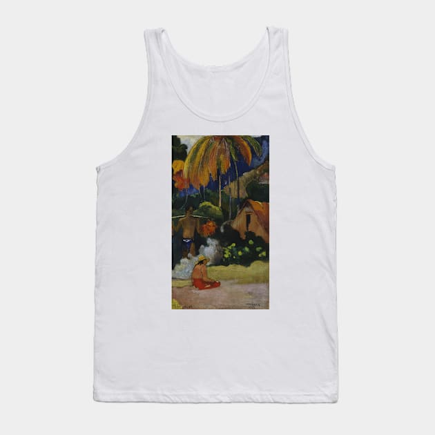 Landscape in Tahiti (Mahana Maa) by Paul Gauguin Tank Top by Classic Art Stall